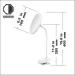 TUSHENGTU 6.5 10x Magnifying Lighted Makeup Mirror with Adjustable Goosenecks - Dimmable Intelligent Lighting, Portable Clip-on Design (White 10X) - Buy Online on GoSupps.com