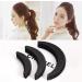 3 Moon-Shaped Foam Hair Cushions - Volume Boosting Hair Accessories for Women & Girls | Black - Buy Online on GoSupps.com
