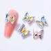 3D Nail Art Rhinestone Crystal AB Butterfly Charms Sparkle Nail Decoration Jewerlry Hand Craft DIY Accessories (MJ02) - Buy Online on GoSupps.com