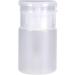 60ML Refillable Liquid Pump Bottle Transparent Empty Pump Dispenser Cosmetic Nail Polish Removal Press Pump Bottle for Nail Art Salon Beauty Salon(White) - Buy Online on GoSupps.com