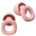 Audree Soft Ear Plugs for Noise Reduction, Reusable Flexible Earplugs for Sleep, Travelling, Focus, Study & Noise Sensitivity, 28dB Noise Cancelling, 8 Silicone Ear Tips in XS/S/M/L, Pink