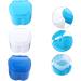 Gleavi 3 Series Box Press Container for Dentures | Dental Prostheses Storage | Blue 10x9x7cm - Buy Online on GoSupps.com