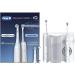Oral-B Oral Health Center Irrigator Waterflosser 1 Oxyjet Nozzle 1 Water Jet Nozzle 1 iO4 Electric Toothbrush 2 Toothbrush Heads Plaque Remover for Teeth