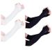 Wusanna Arm Sleeve Gaming 4 pairs of armstulp arm sleeve gaming arm sleeve gaming sleeve arm sleeves volleyball suitable for cycling driving outdoor sports hiking fishing (black/white)