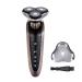 Roziapro Electric Razor for Men Wet and Dry Cordless Rechargeable Electric Shaver with 3D Floating Head IPX6 Waterproof Portable Razor for Men Gray