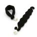 Frcolor 2pcs Foam Sponge Hair Curling Clip - Black Donut Bun Former & Ring Twist Tool for Perfect Hairstyling - Buy Online on GoSupps.com
