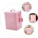 COOLHIYA 1pc Washing Storage Sealing Storage Case Laundry Room Trash Can Iron Pink - Buy Online on GoSupps.com