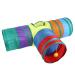 Rabbit Bunny Cats Tunnels with doll ball Folding three-way tube Rabbit guinea pig hideout small animal activity toy kitten tunnel tube