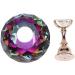 Nail Tip Practice Stand Magnetic Nail Display Stand with Crystal Base Nail Art Stand Nail Practice Holder Manicure Accessories(Colorful Diamond Shape Base) - Buy Online on GoSupps.com