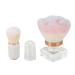 Small Makeup Brush Artificial Fiber Bristles Soft Capsule Shape Brush Transparent Handle Powder Brush for Blush