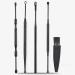 5 in 1 Ear Pick Earwax Removal Kit with Storage Box and Cleaning Brush - Black - Buy Online on GoSupps.com