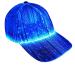 Ruconla Fiber optic cap LED hat with 7 colors luminous glowing EDC baseball hats USB Charging light up caps even party led christmas cap for event holiday
