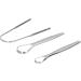 Premium Stainless Steel Tongue Scraper Set - 3-Part Breath Freshening Tool & Cleaner for Oral Care - Buy Online on GoSupps.com
