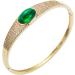 Shop Solustrious Microg-Paved Zirconia Bracelet for Women | Vintage Gemstone & Gold-Plated Copper Bangle - Buy Online on GoSupps.com