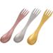 Veemoon Metal Forks 3pcs 2 1 Stainless Steel Spoon Fork Survival Backpacks School Stainless Steel Cutlery Light Cake - Buy Online on GoSupps.com