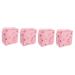 Lurrose 4 pieces of aunt's towel-keeping bag pocket for menstruation taps tampon holder travel mini-house sanitary holder menstrual holder girl polyester women rosax4stk 13x13x5cmx4pcs