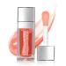 Hydrating Lip Glow Oil  Moisturizing Lip Oil Gloss Transparent Toot Lip Oil Tinted Non-Sticky Nourishing Long Lasting Repairing Lightening Lip Lines and Dry Lips Lip Care Products PINK 0.2 OZ