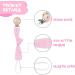 Vicloon Baby Dummy Clips - 3 Pack Wooden Dummy Clip for Boys and Girls | BPA Free Soother Pacifier Chain Holder | Teether Toy | Pink/Gray/Yellow - Buy Online on GoSupps.com