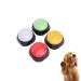 4 pieces buzzer with recording function 30 seconds buzz dog for dog training dog toys interactive intelligence toys for dog communication learning etc. -4 colors in the set red
