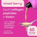 Peptides de collag ne liquides et biotine peptides de collag ne bioactifs fruits et l gumes super verts biologiques cheveux peau ongles pour femmes et hommes baies m lang es - Buy Online on GoSupps.com