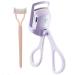 Heated Eyelash Curlers Eyelash Curlers with Comb Heated Lash Curler2 Heating Modes for Natural Curling Bright Purple