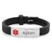 Personalized Medical Alert Bracelet Disease Awareness Emergency ID Bracelet for Men Women Kids