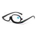 Iynwbjts cosmetic mirror reading glasses rotating monolithic throttle glasses make-up for middle-aged women and older people anti-blue light reading glasses (color: black size: 2.50) 2.50 black