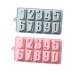 PRETYZOOM Cake Stencils Number Chocolate Mold Candle Silicone Mold Molde De para Chocolate para Chocolate De Chocolate Molds Ice Cube Mold Soap Mold Handmade Soap Happy Birthday