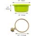 Multi-Function Caged Bird Bath Bird Cage Parrot Supplies Bathing Tub for Canary Finch Budgerigar Perch Stand(4.5") - Buy Online on GoSupps.com