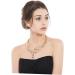 CALLARON 1pc Necklace Delicate Choker Neck Chain Foldable Necklet Collar Neckline Accessories Miss - Buy Online on GoSupps.com
