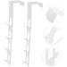 Baluue Towel Holder 2pcs Door Hook Wall Coat Hanger Christmas Wreath Metal Clothes Rack Hooks for Hats Door Hangers for Clothes Hanger 29.5X5CM White - Buy Online on GoSupps.com
