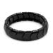 Power Ionics Black Tourmaline Bracelets for mens Black Tourmaline Jewelry Black Tourmalines Beads Bracelet Stretch Bracelet Wristband Adjusttable (Black) Black(Close to Dark Gray)