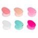 FRCOLOR 6pcs Lip Brush Anti-lost Set Makeup Brush Tools Brush Covers Lip Protector Brush Sleeve Silicone Makeup Lip Gloss Applicator Cover Brush Head Cover Lip Head Cover