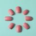 Matte Fake Nail Tips Chic Oval Pure Colour False Nails Press on Nails for Women and Girls - Buy Online on GoSupps.com