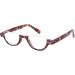 Colorful Fashion Half Moon Frame Reading Glasses - 4 Pairs (2.5x) for Men & Women | Spring Hinge Readers - Buy Online on GoSupps.com