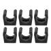 Alomejor 6pcs Billiards Snooker Cue Locating Clip Holder Plastic Billiards Pool Single Holder Mini Rod Organizer for Pool Cue Racks Set