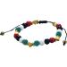 Oralgo Adjustable Woven Bracelet with National Flag - Colorful Pearls for Peace Supporters | Hand Chain for Peace Fans - Buy Online on GoSupps.com