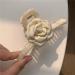 Limtula Cute Camellia Flower Hair Clip Camellia Gorgeous Teens Hairpin Sweet Handmade Hairpin Accessories for Women Milky white - Buy Online on GoSupps.com
