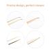 Lash Extension Tweezers: Fiber Tip, Professional Artist Tech Kit for Volume Eyelash Extensions - Golden Fine Tweezers - Buy Online on GoSupps.com