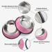 WERFORU 2 Pieces Dog Bowls Stainless Steel Dog Cat Bowls Pet Bowls For Feeding Water and Food Pink Medium Size M (2 Count) A-pink - Buy Online on GoSupps.com