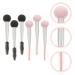 FRCOLOR 6pcs Makeup Brush Set - Sponge Applicators Eyebrow Stamper Beauty Sponges Eye Shadow & Foundation Brushes - Perfect for Travel - Buy Online on GoSupps.com