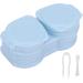 Dewin Portable Contact Lens Container Set | Dustproof Storage & Tweezers | Sustainable Blue Contact Lens Box - Buy Online on GoSupps.com