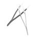 EXCEART Ceramic Tweezers Eyelash Tweezers Pointy Tweezers Metal Joycon 2pcs Anti- Static Ceramic Tweezers Precision Tweezers for Ingrown Hair Straight Ceramic Tweezers Hair Miss Fine Tip