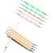 Dajidafu 1 Set Dotting Tools Two Ways Drawing Painting Carving Set DIY Design Manicure Tools Freehand Embossing Point Drill Pen - Buy Online on GoSupps.com