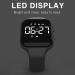 Digital Pedometer Watch - Non-Bluetooth LED Fitness Tracker with Stopwatch and Alarm Clock, Perfect Gift for Kids and Teens - Black - Buy Online on GoSupps.com