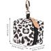 Toddmomy Leopard Print Leather Pacifier Holder Case | Stylish Storage for Toddlers & Small Children | Perfect for Diaper Bags & Strollers - Buy Online on GoSupps.com