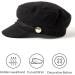 accsa Women's Black Fashion Newsboy Cap - Stylish Bakerboy Cabbie Beret Hat - Buy Online on GoSupps.com