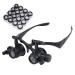 Head-Mounted Glasses Magnifier HD High Maintenance Watch Engraving Embroidery Reading 20 X 25X Portable Made in China