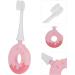 Minkissy Portable Toothbrush - Silica Gel Tooth Cleaning Brush Head (Pink 1 Pack) for Travel - Buy Online on GoSupps.com