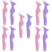 FRCOLOR 10 Pcs Silicone Beauty Ruler Mascara Drawing Silicone Eyebrow Stencil Girl Supplies Makeup Supplies Eyebrow Stencils Lipstick Drawing Aid Eyeliner Wearing Aid Makeup Supply